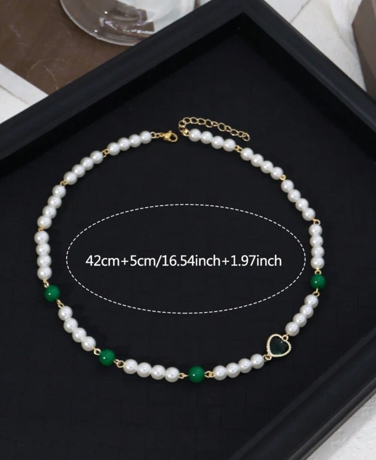 UNISEX PEARL NECKLACE 💚